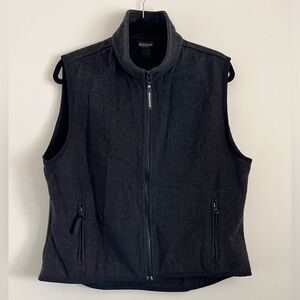 Woolrich 100% Wool Charcoal Gray Vest | Size Large